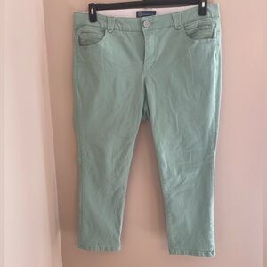 Democracy- Green Cropped Pants